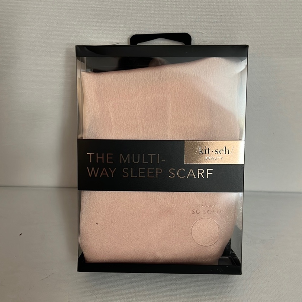 Kitsch Beauty Satin The Multi way Sleep scarf pink